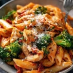 Sun-Dried Tomato and Chicken Penne with Broccoli 1