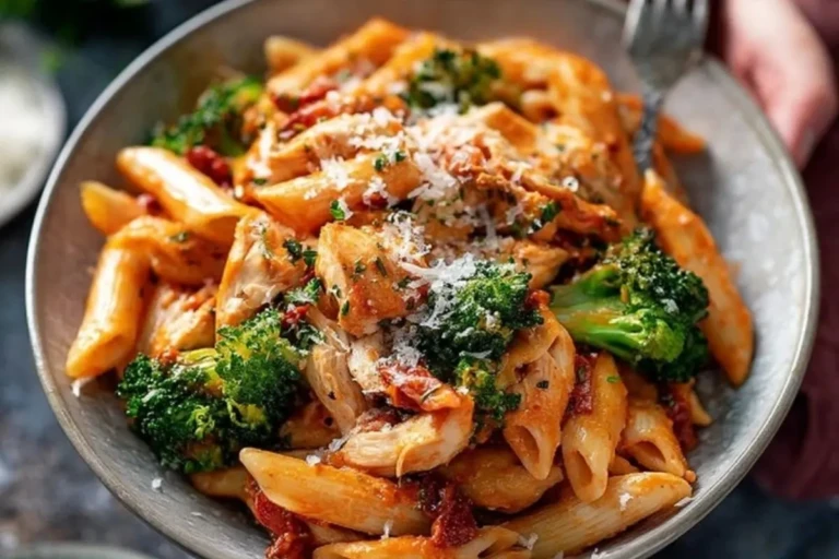Sun-Dried Tomato and Chicken Penne with Broccoli 1