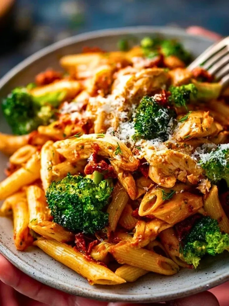 Sun-Dried Tomato and Chicken Penne with Broccoli 2