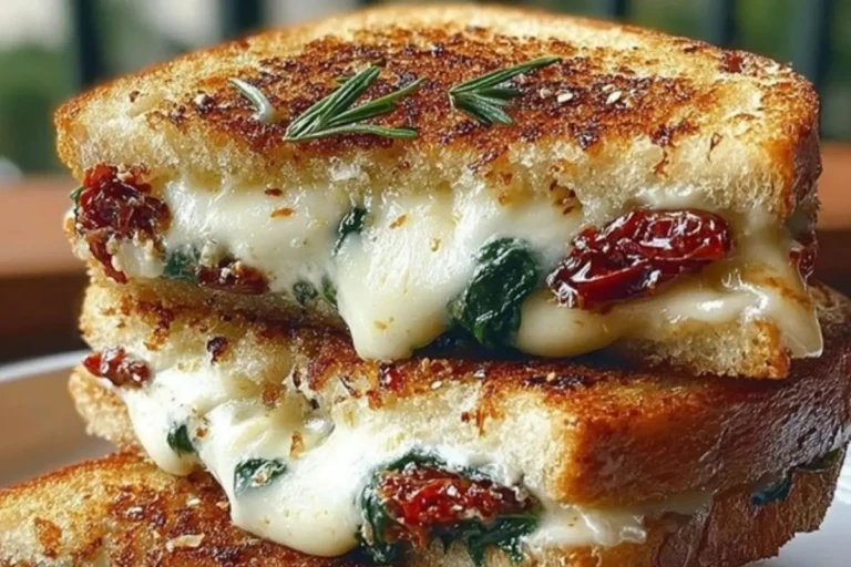 Sun Dried Tomato Spinach and Ricotta Grilled Cheese Recipe 1