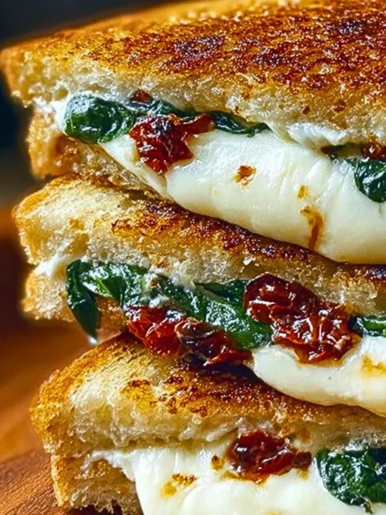Sun Dried Tomato Spinach and Ricotta Grilled Cheese Recipe 2