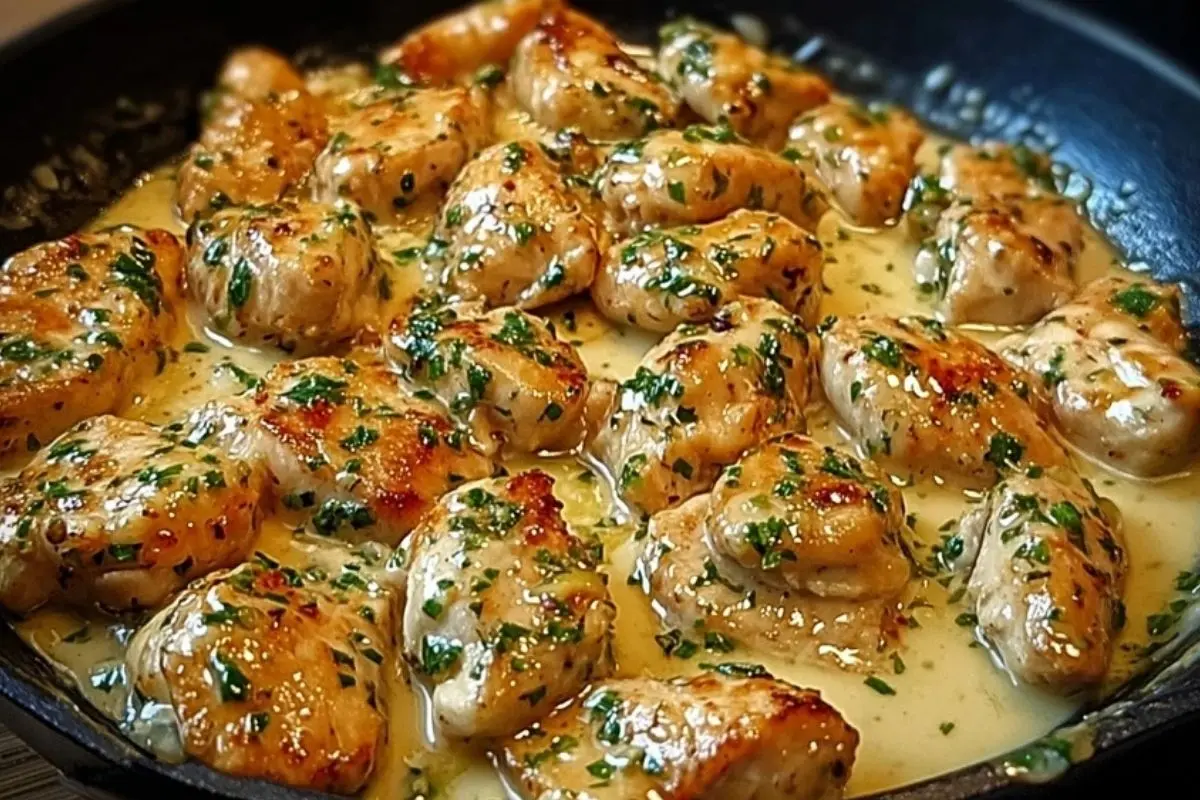 Texas Roadhouse-Style Garlic Butter Chicken Skillet 1