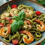 Thai Shrimp Basil Pesto Pasta 1