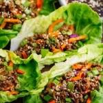 Asian-Style Ground Beef Lettuce Wraps 1