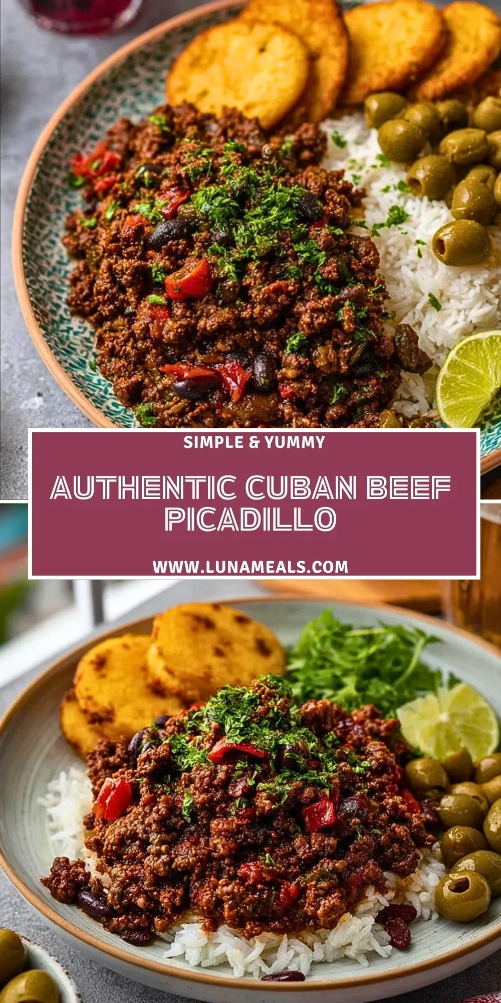 Authentic Cuban Beef Picadillo Pin 1
