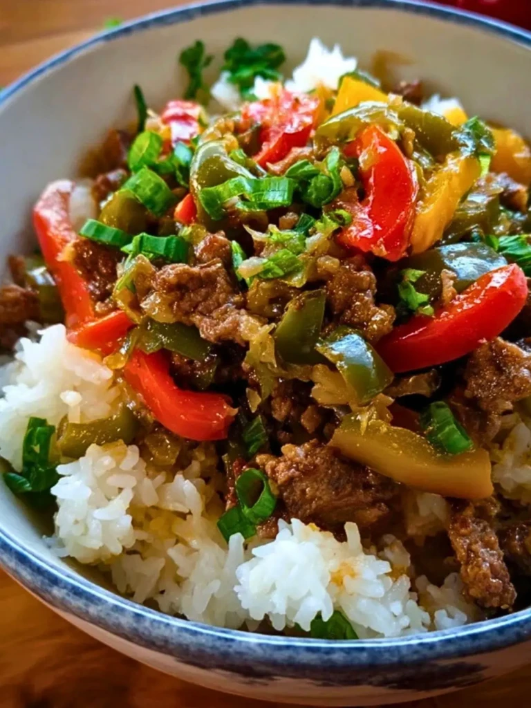 Beef and Pepper Rice Bowls (1)
