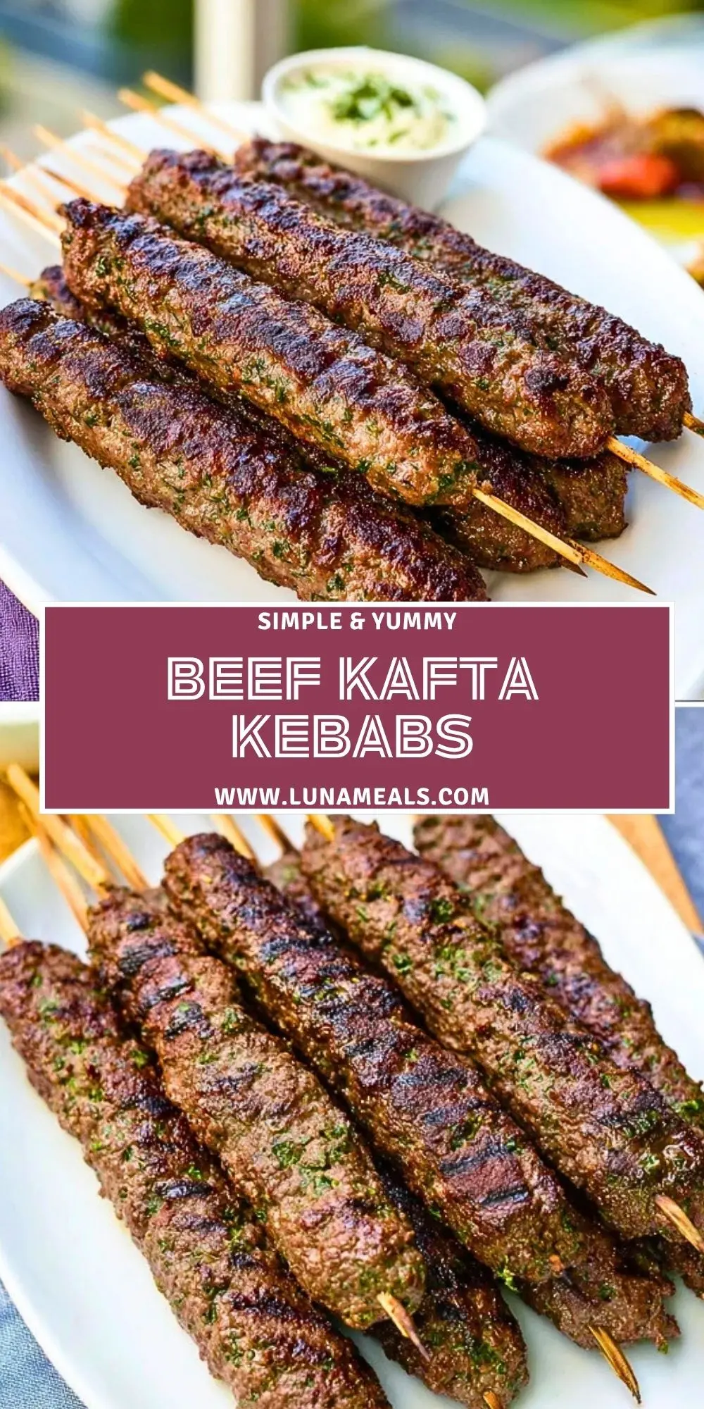 Beef Kafta Kebabs Pin 1