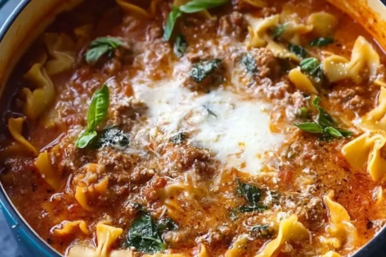 BEST EVER One-Pot Lasagna Soup
