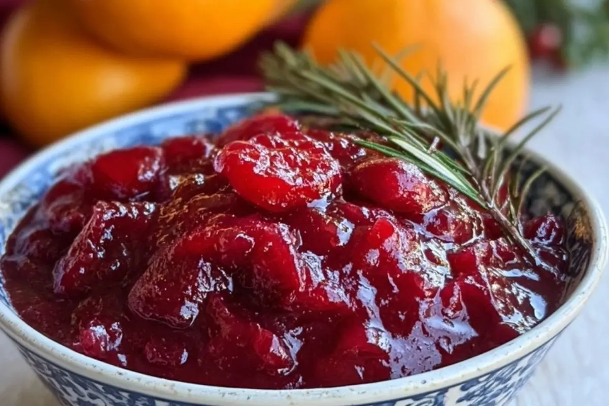 Blood Orange Cranberry Sauce