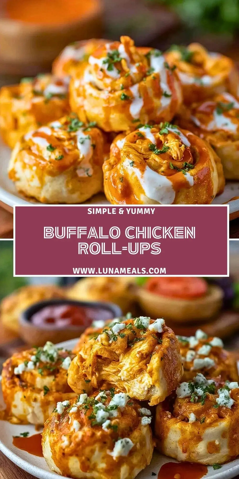 Buffalo Chicken Roll-Ups (2)