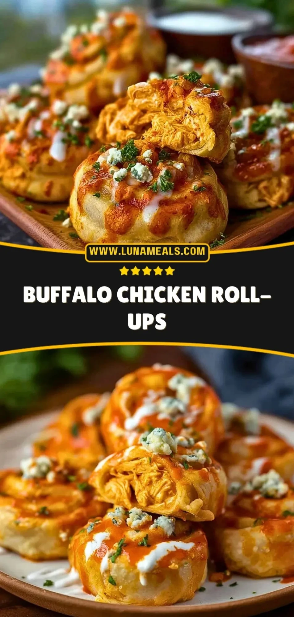 Buffalo Chicken Roll-Ups (3)