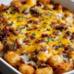 Cheesy Cheeseburger Tater Tot Casserole 1