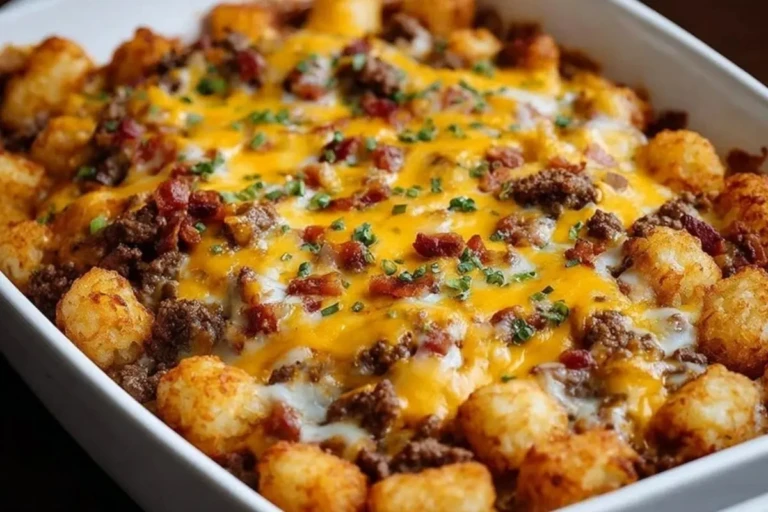 Cheesy Cheeseburger Tater Tot Casserole 1