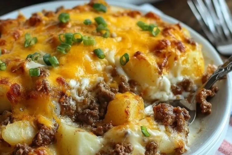 Cheesy Ground Beef and Potato Casserole 1