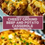 Cheesy Ground Beef and Potato Casserole Pin 1