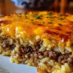 Cheesy Ground Beef and Rice Casserole 1