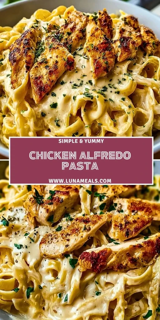 Chicken Alfredo Pasta Pin 1
