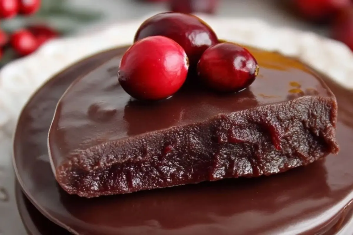 Chocolate Covered Cranberry Sauce 1