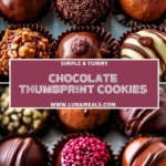 Chocolate Thumbprint Cookies Pin 1