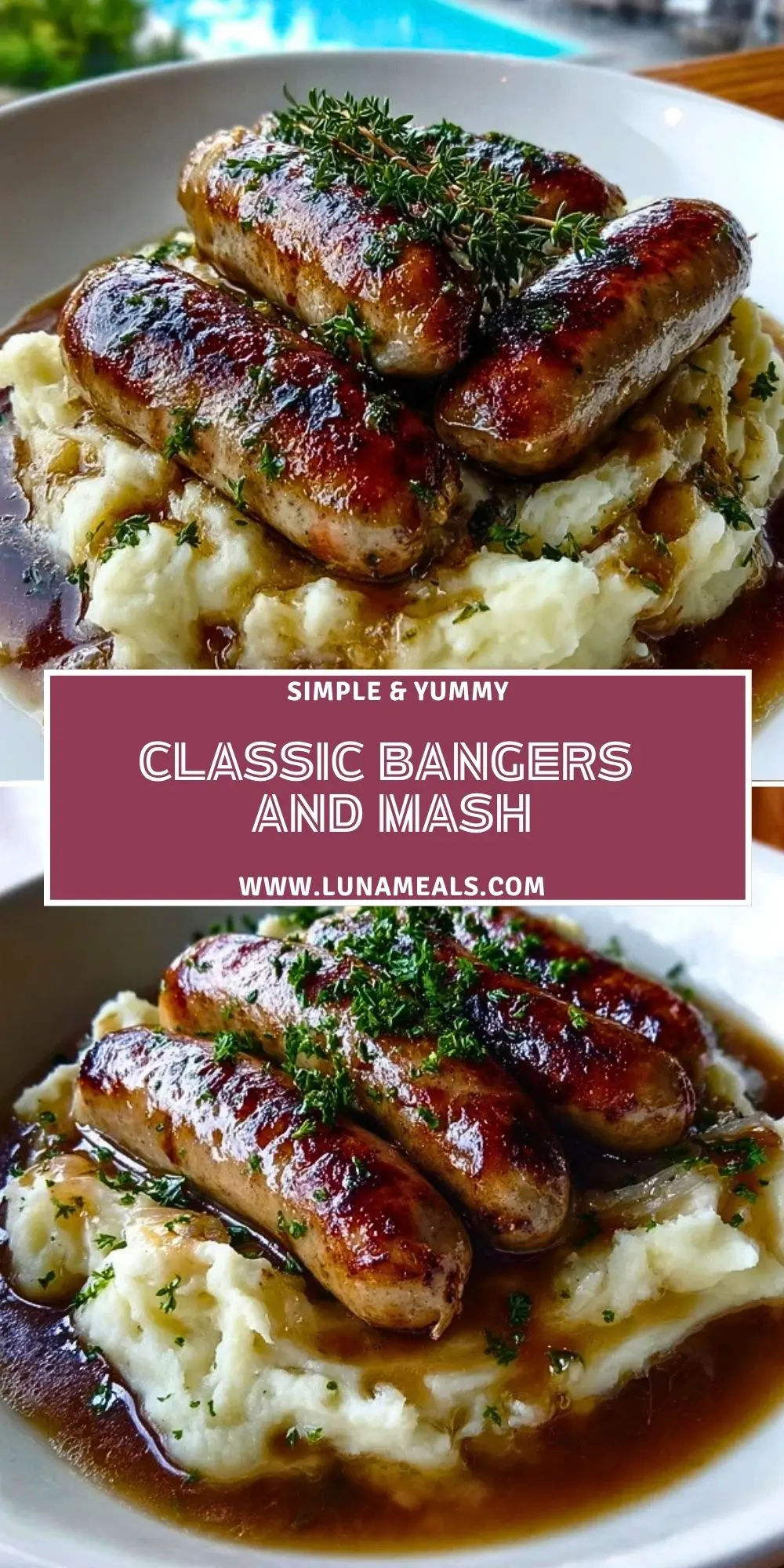 Classic Bangers and Mash Pin 1