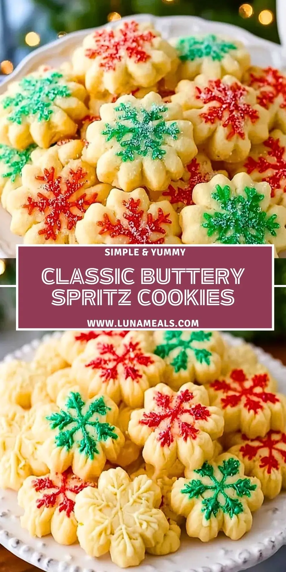 Classic Buttery Spritz Cookies Pin 1