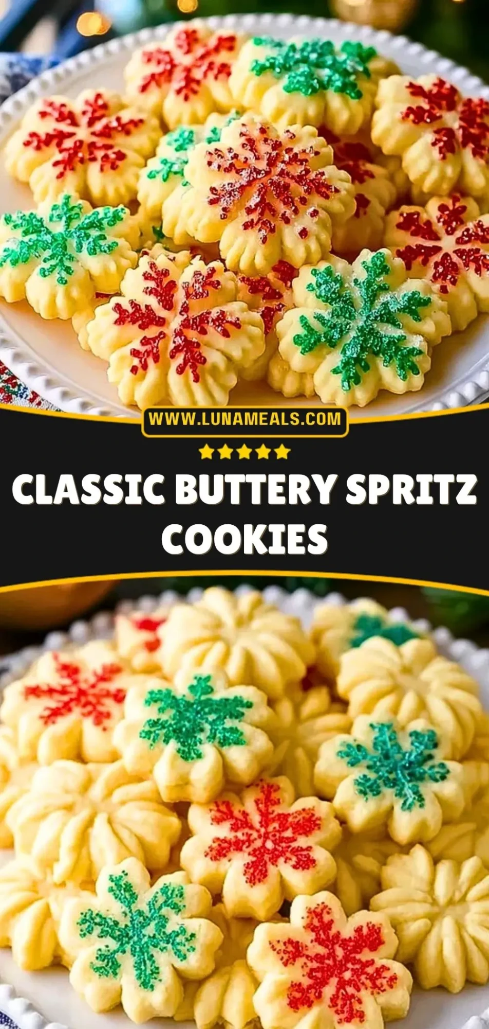 Classic Buttery Spritz Cookies Pin 2