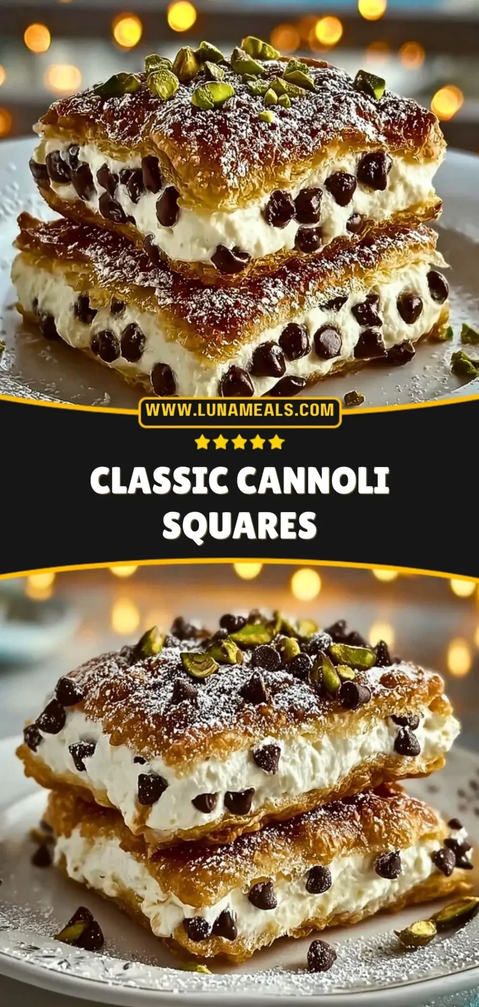Classic Cannoli Squares Pin 2