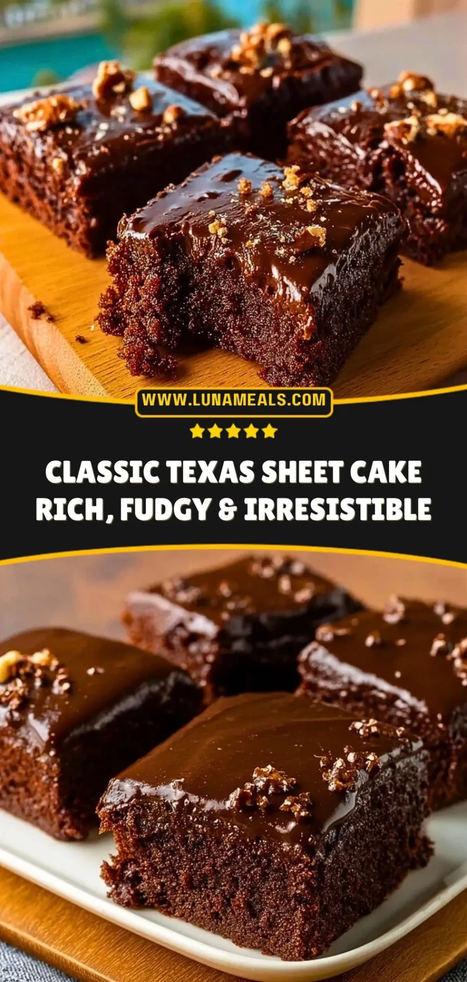 Classic Texas Sheet Cake Rich, Fudgy & Irresistible Pin 2