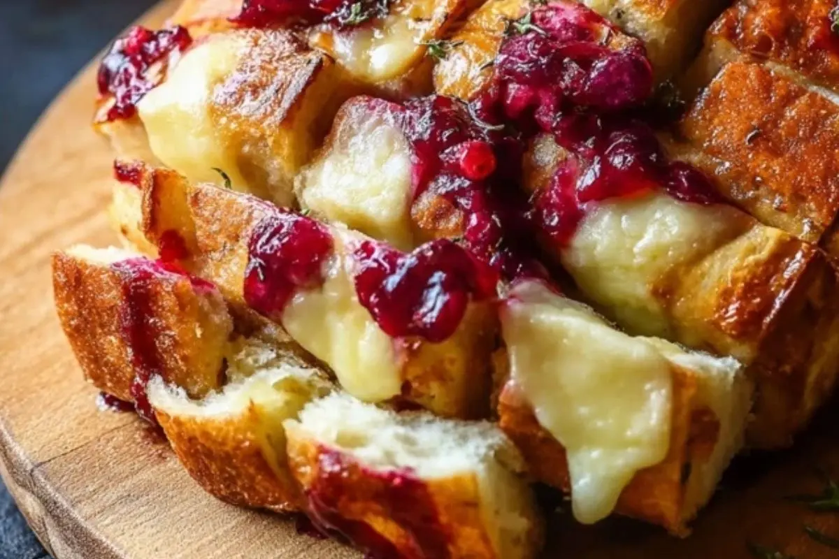 Cranberry Brie Pull-Apart Bread 1