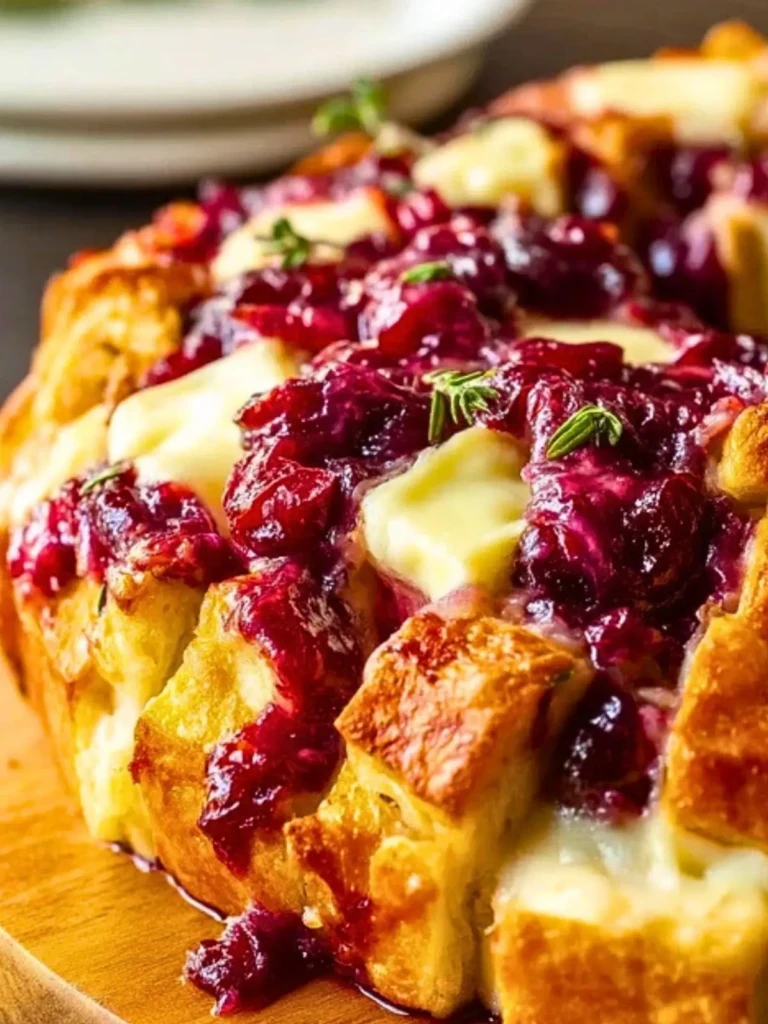 Cranberry Brie Pull-Apart Bread 2
