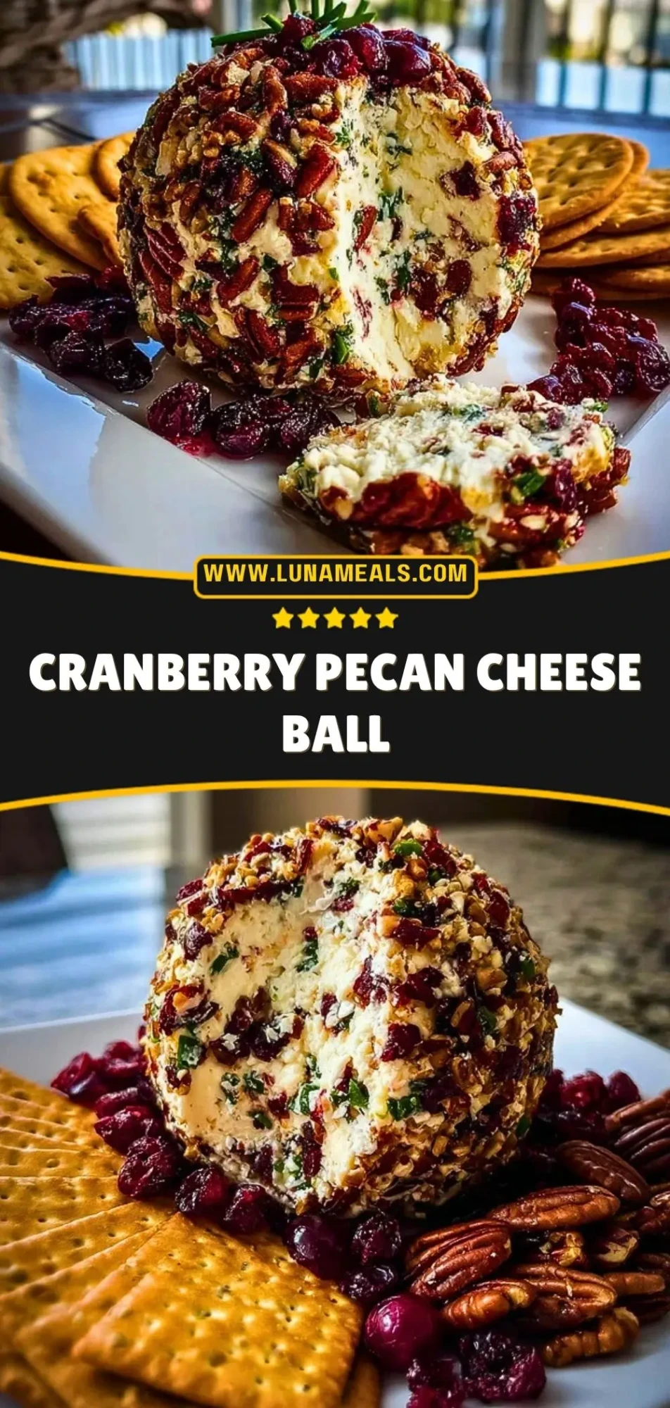 Cranberry Pecan Cheese Ball (3)