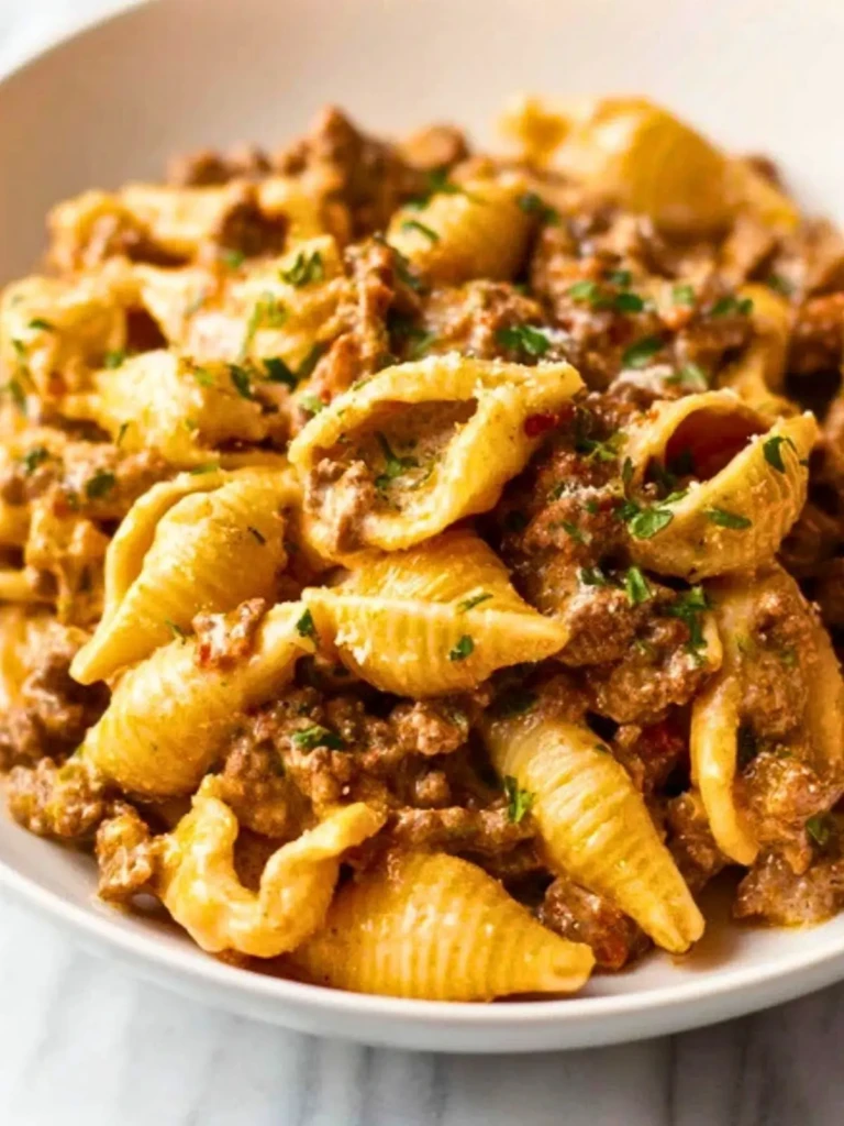 Creamy Beef and Shell (1)