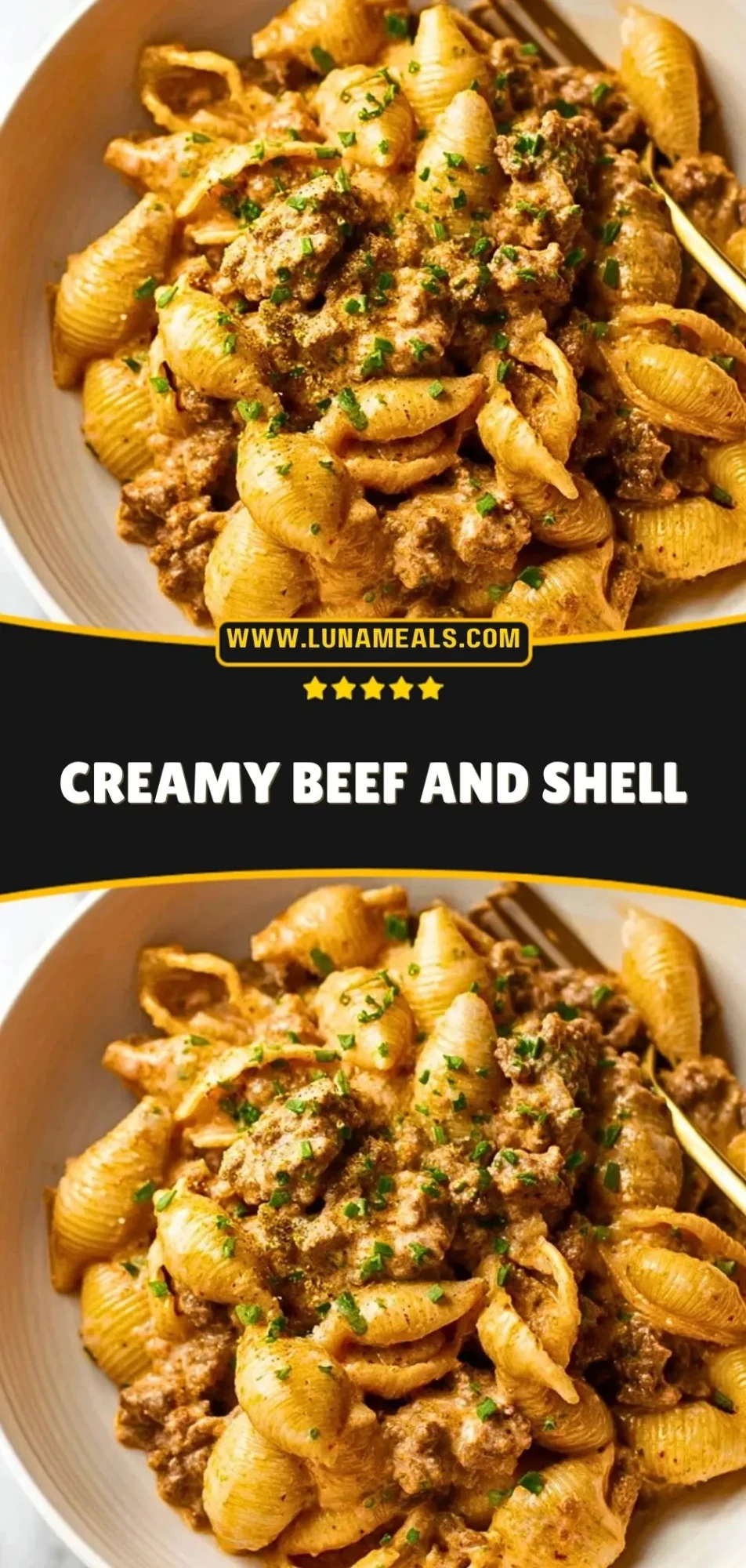 Creamy Beef and Shell Pin 2