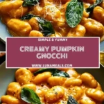 Creamy Pumpkin Gnocchi Pin 1