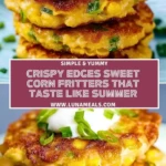 Crispy Edges Sweet Corn Fritters That Taste Like Summer Pin 1