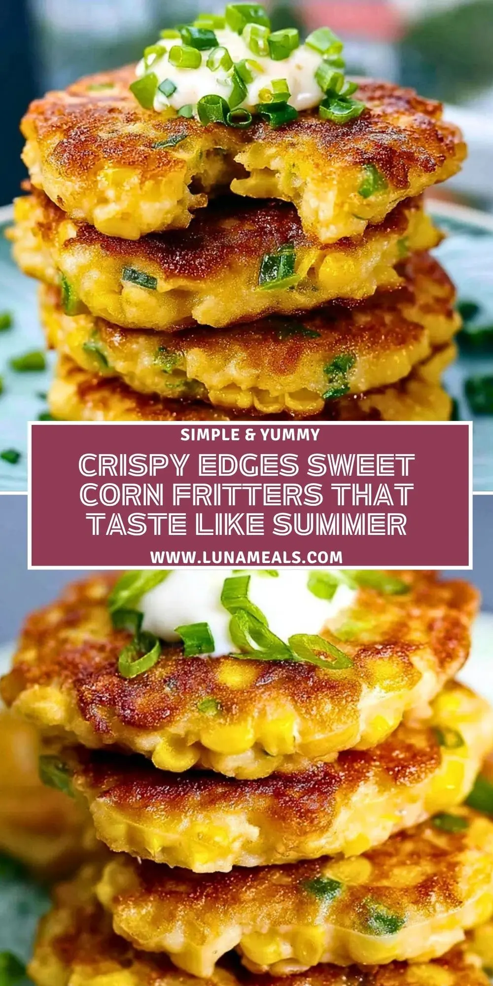 Crispy Edges Sweet Corn Fritters That Taste Like Summer Pin 1