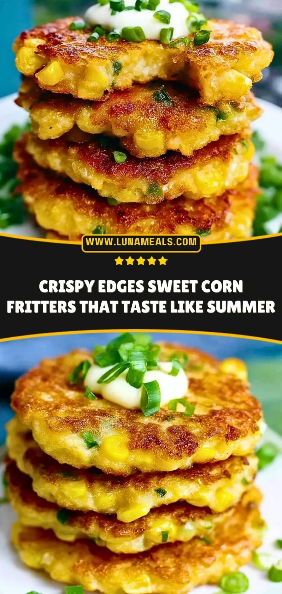 Crispy Edges Sweet Corn Fritters That Taste Like Summer Pin 2