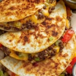Crispy & Satisfying Cheeseburger Quesadillas 1