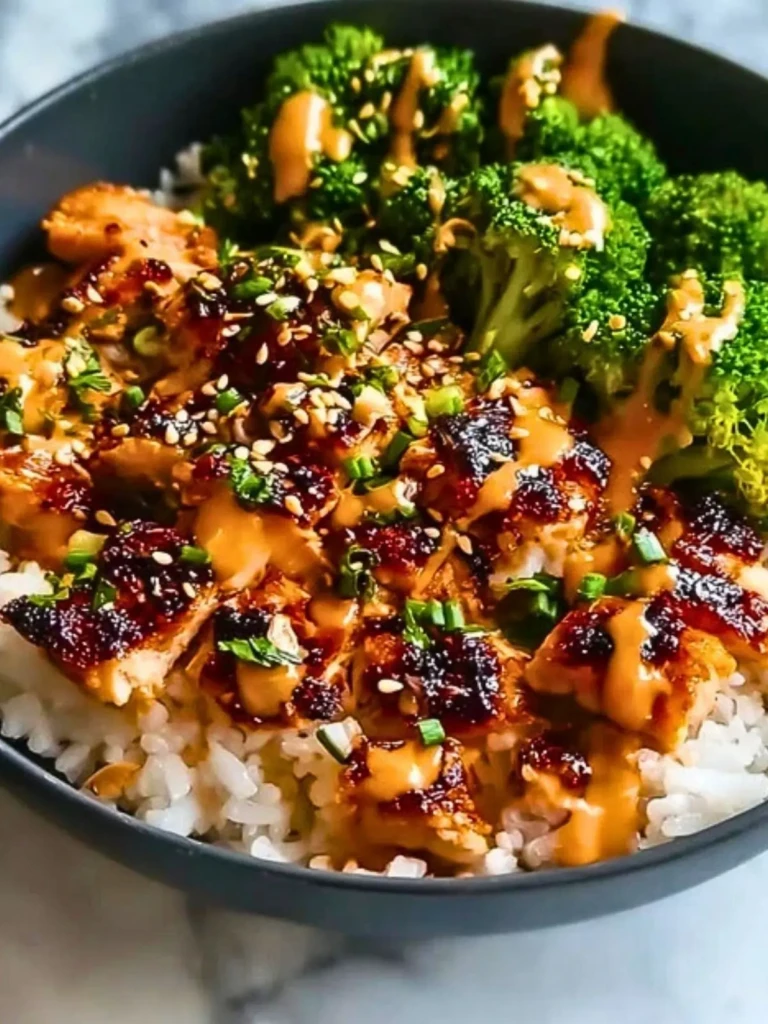 Delicious Sticky Chicken Rice Bowls 2