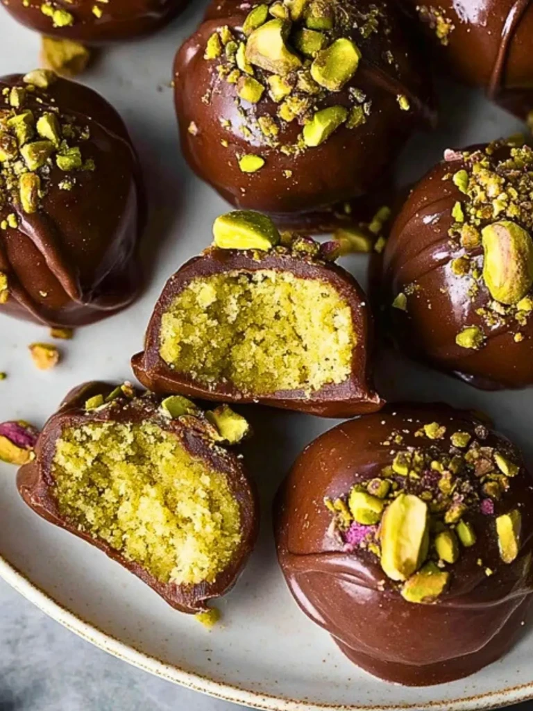 Dubai Chocolate Balls with Pistachio Kunefe Filling 2