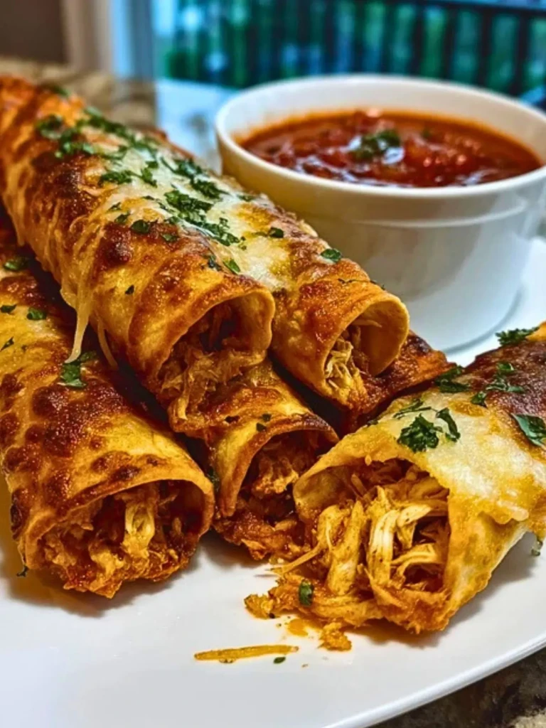 Easy Baked Chicken Taquitos (1)