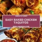 Easy Baked Chicken Taquitos (2)