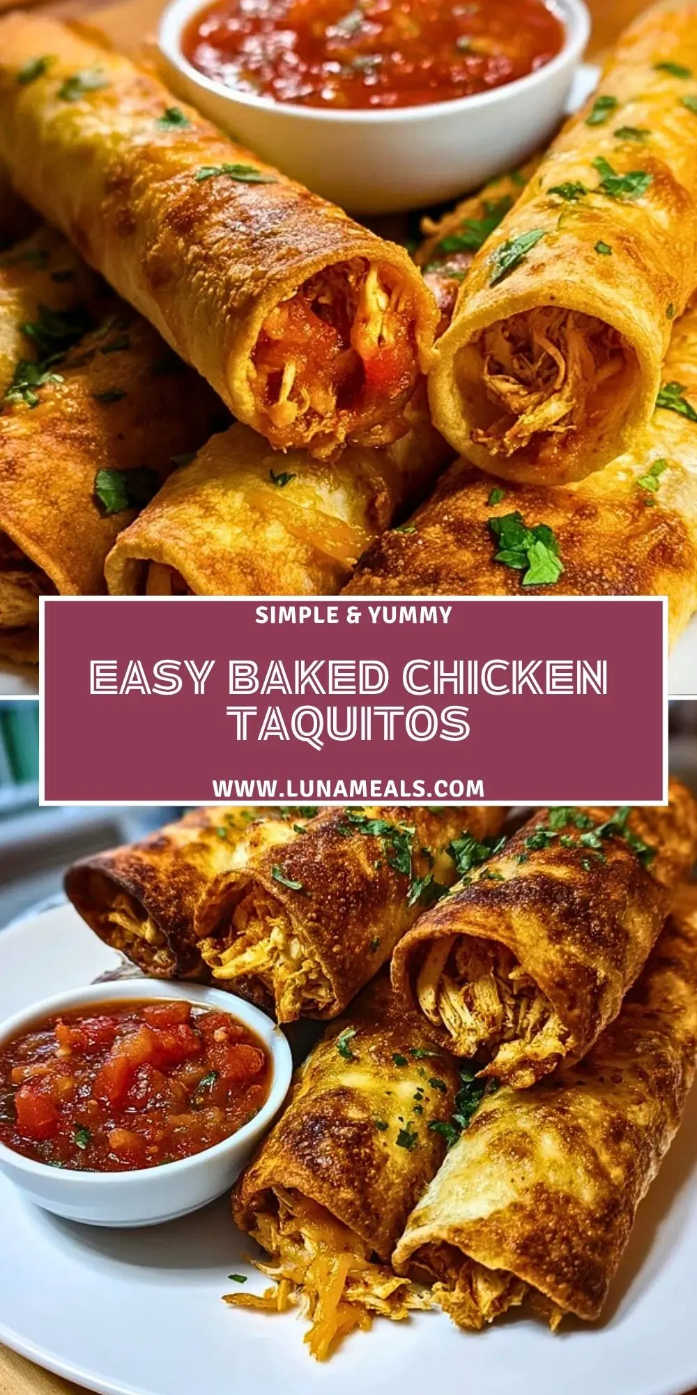Easy Baked Chicken Taquitos (2)