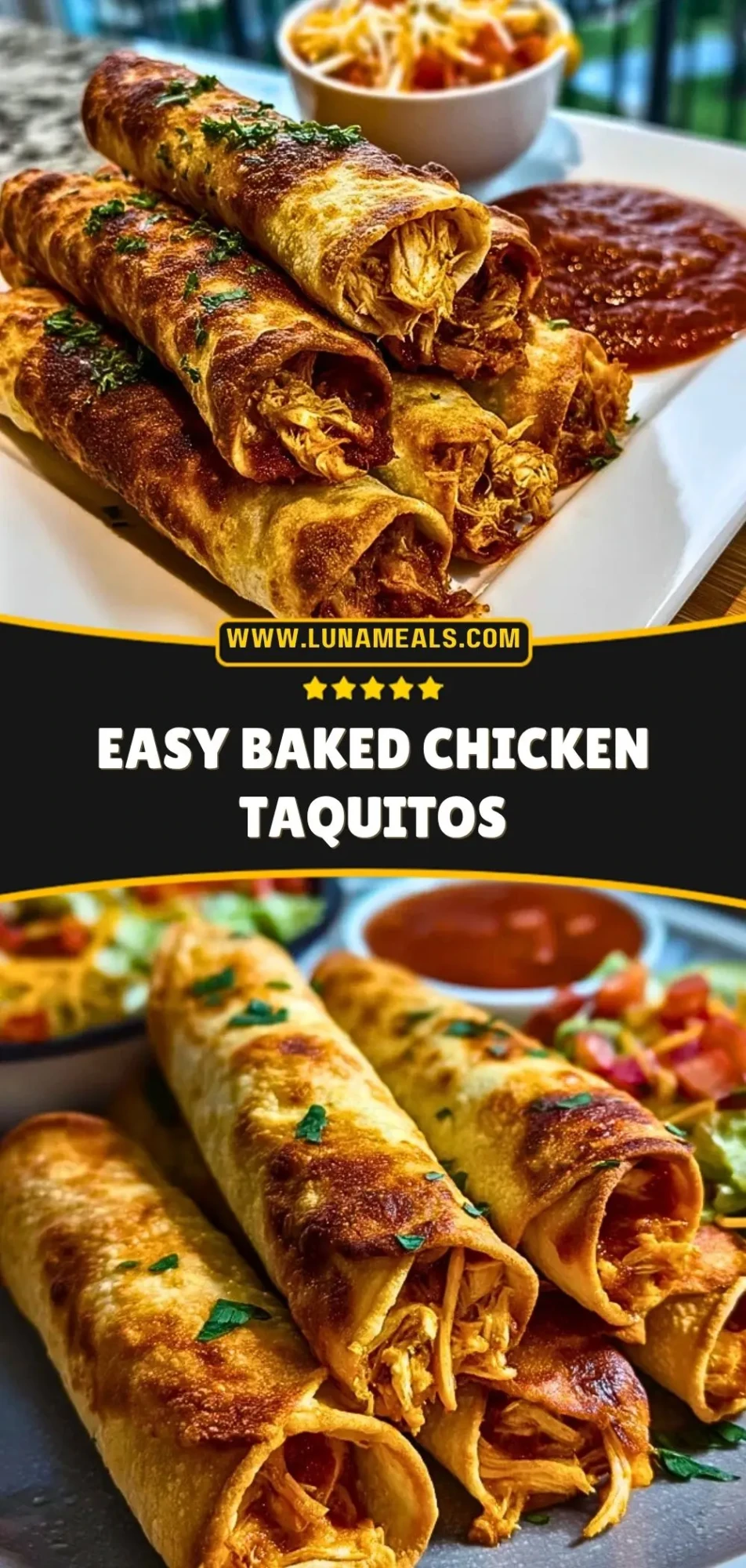 Easy Baked Chicken Taquitos (3)