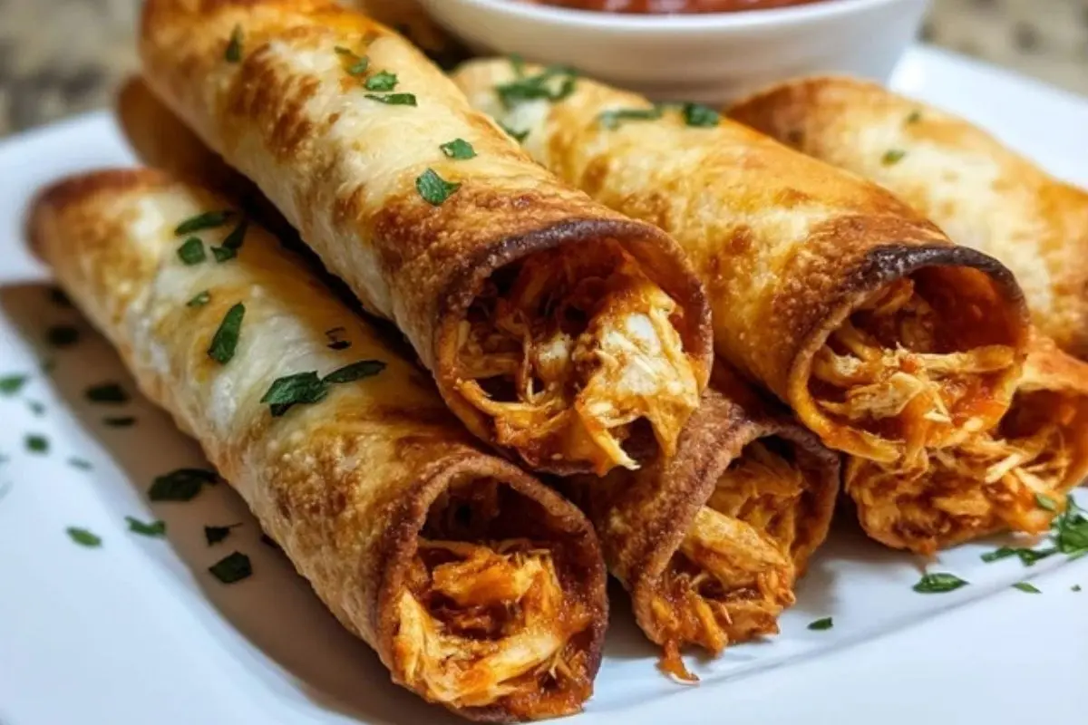 Easy Baked Chicken Taquitos