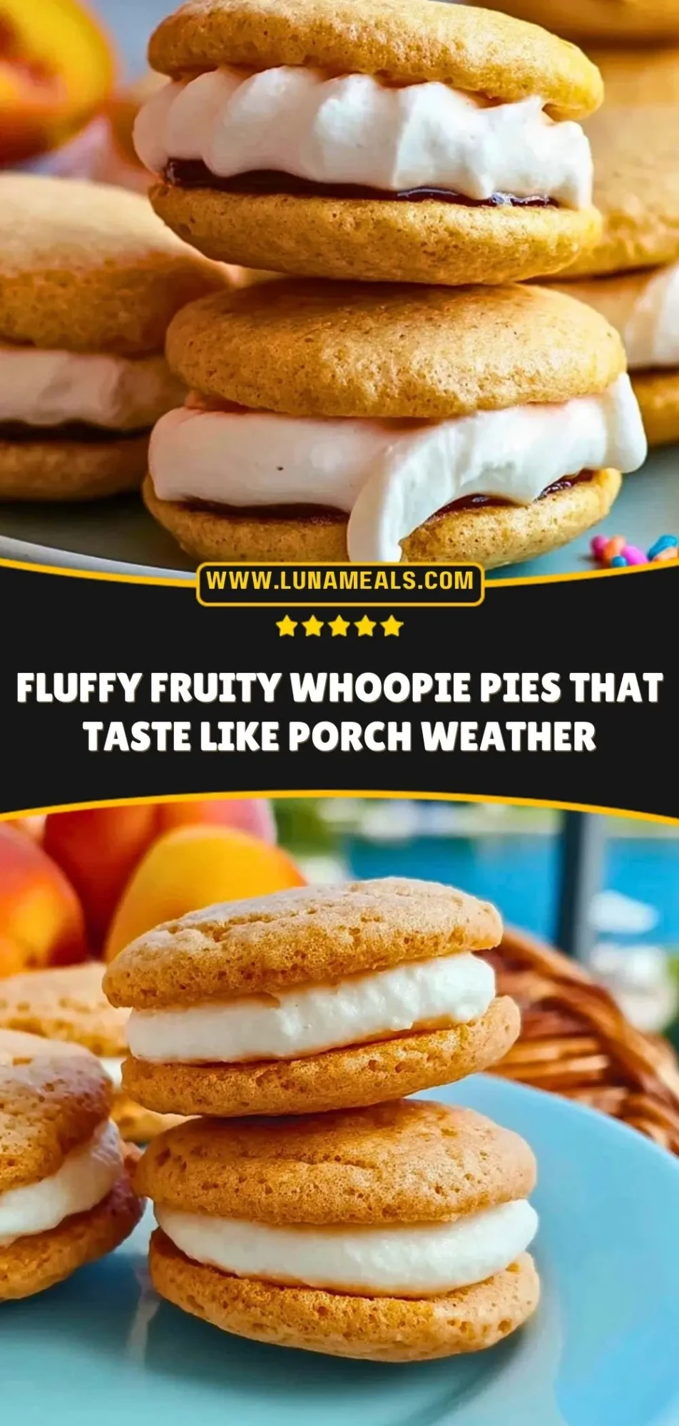 Fluffy Fruity Whoopie Pies That Taste Like Porch Weather Pin 2