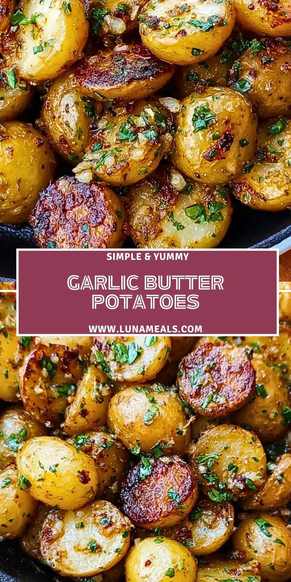 Garlic Butter Potatoes Pin 1