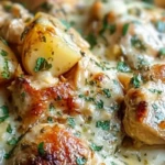 Garlic Parmesan Crockpot Chicken and Potatoes