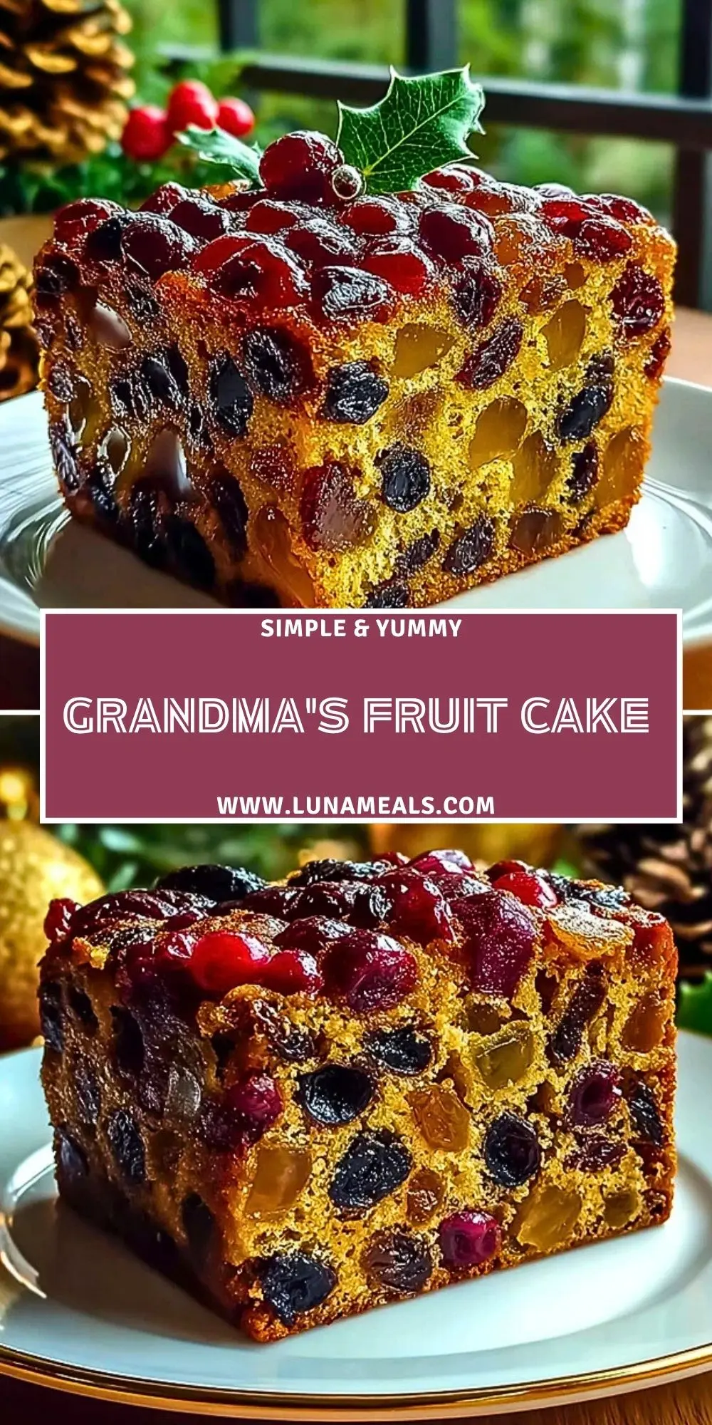 Grandma's Fruit Cake Pin 1