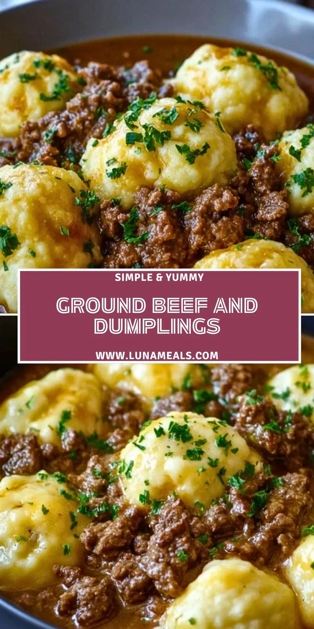 Ground Beef and Dumplings Pin 1